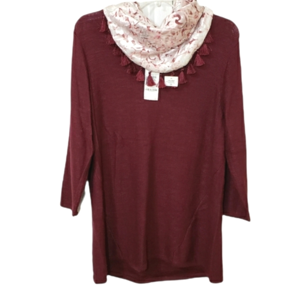 Style & Co Sweater & Scarf Set Size OX NWT